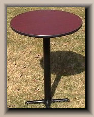 burgundy wood cocktail tables