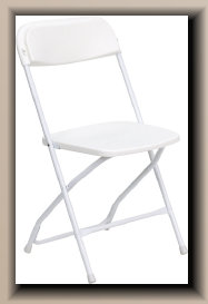 folding chairs, black, white, brown